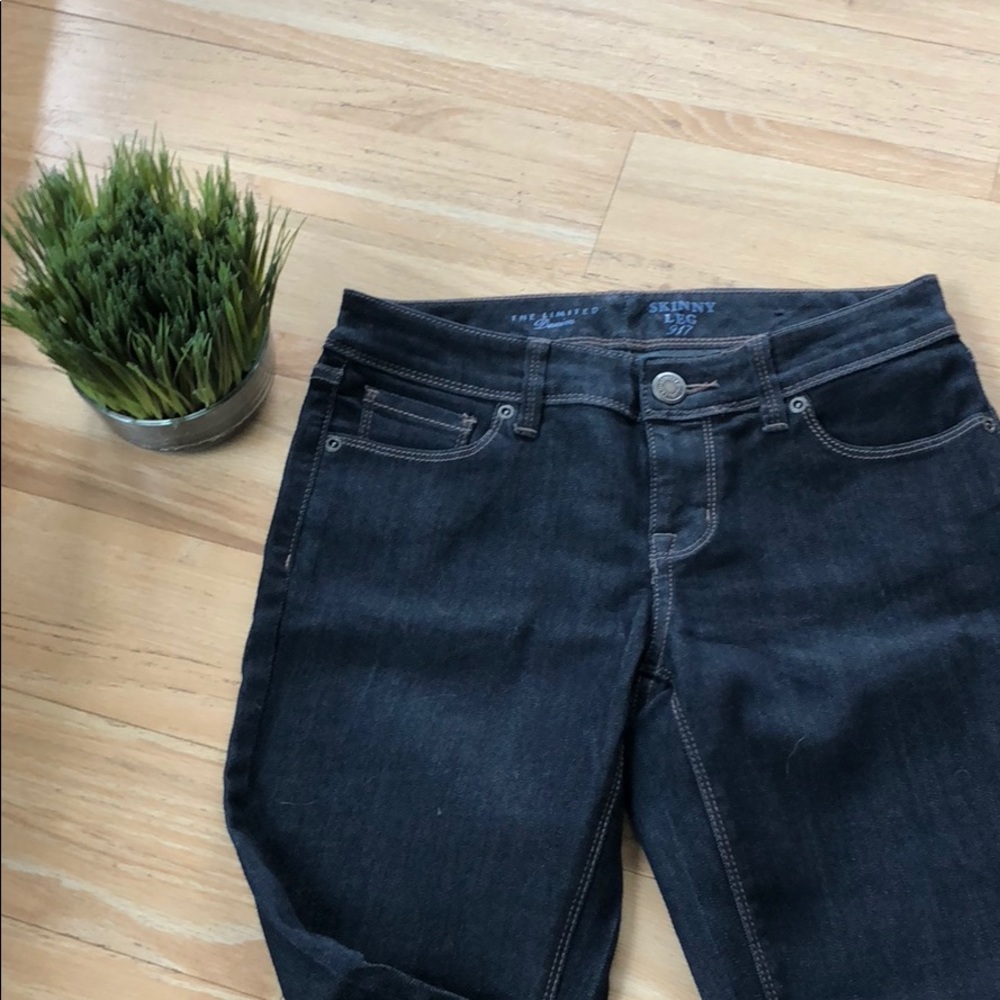 Blue denim jeans